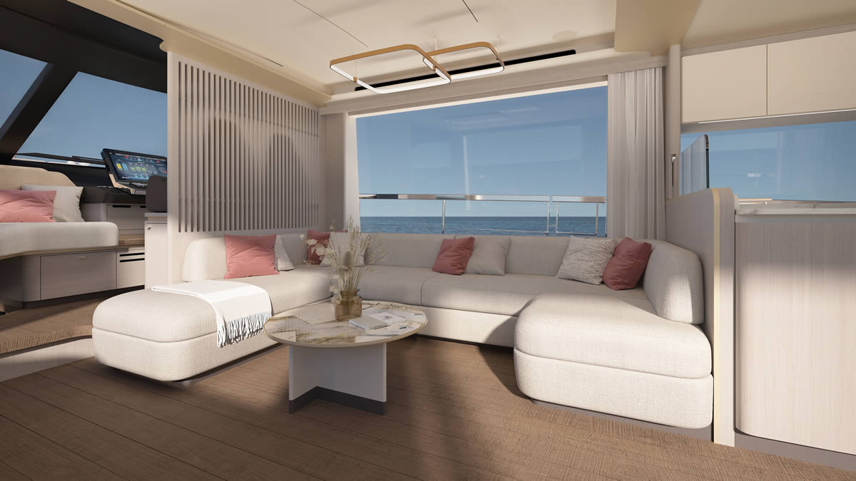 70 FLY starboard bow quarter