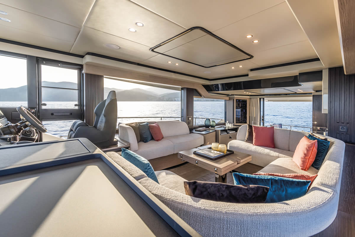 Navetta 53 golden hour at anchor stern