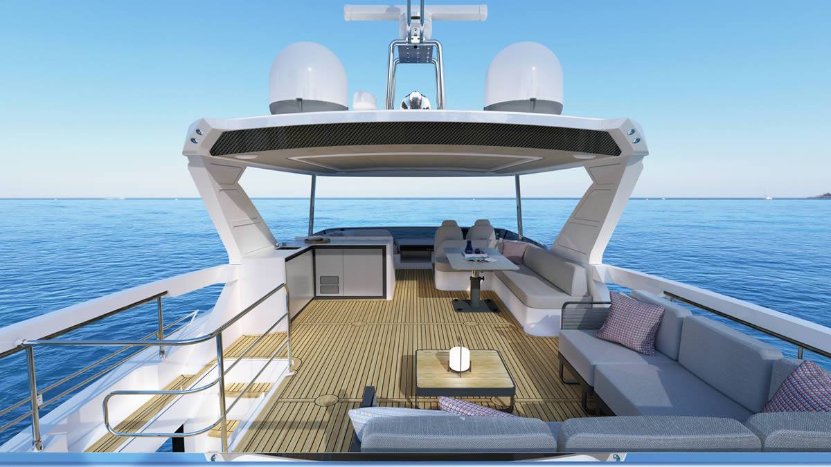 Navetta 62 internal helm nav suite