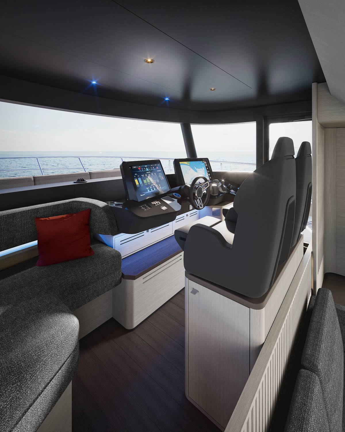 Navetta 66 helm station Sunrise