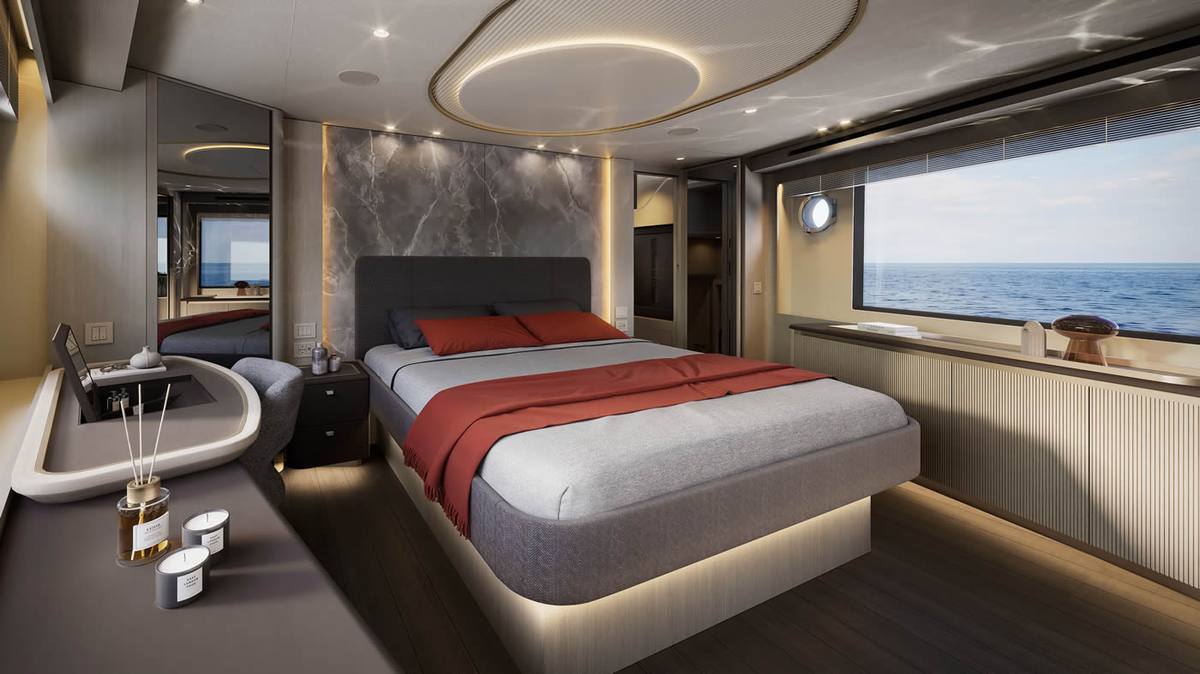 Navetta 66 helm station Sunset