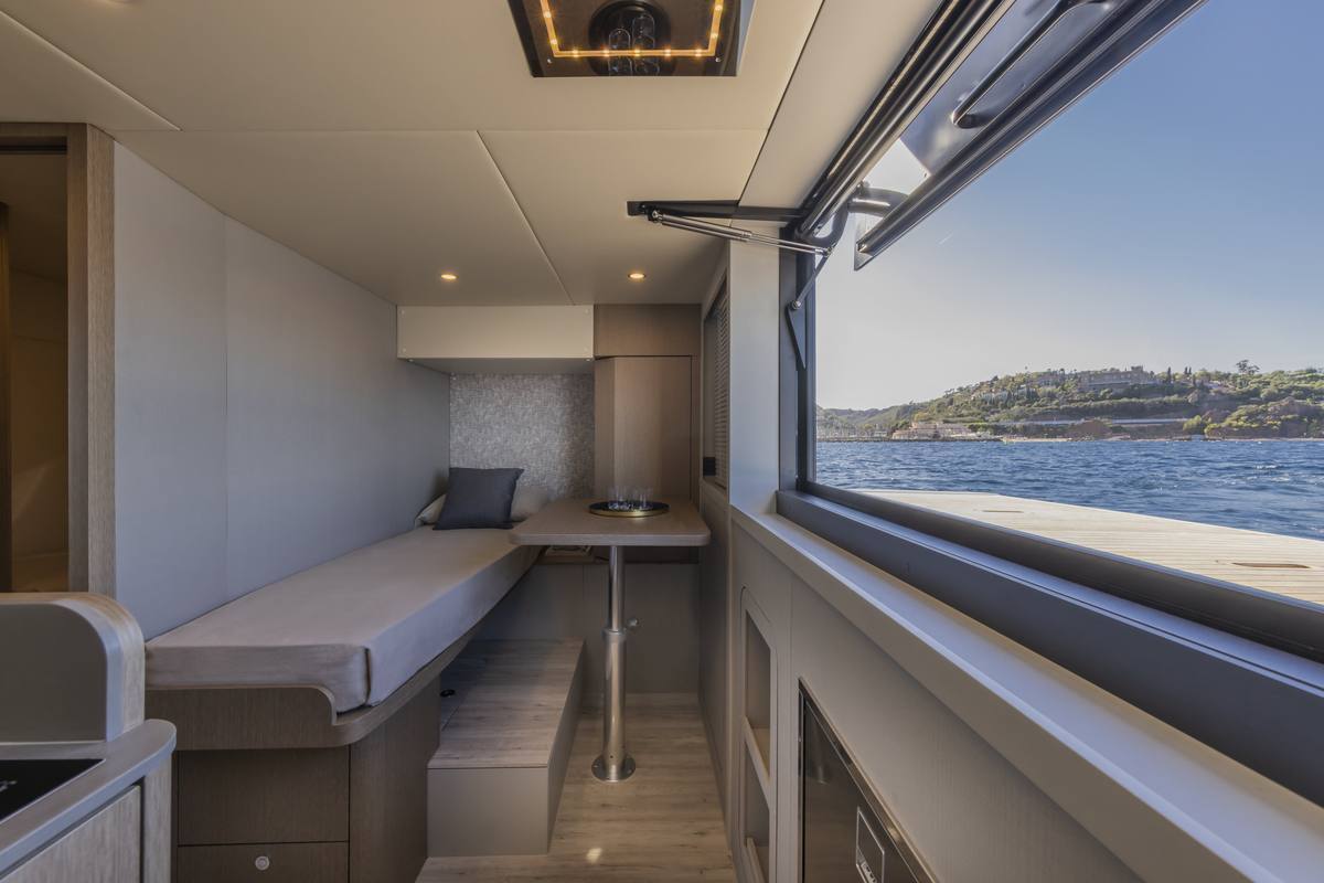 Captain's mess with panoramic window