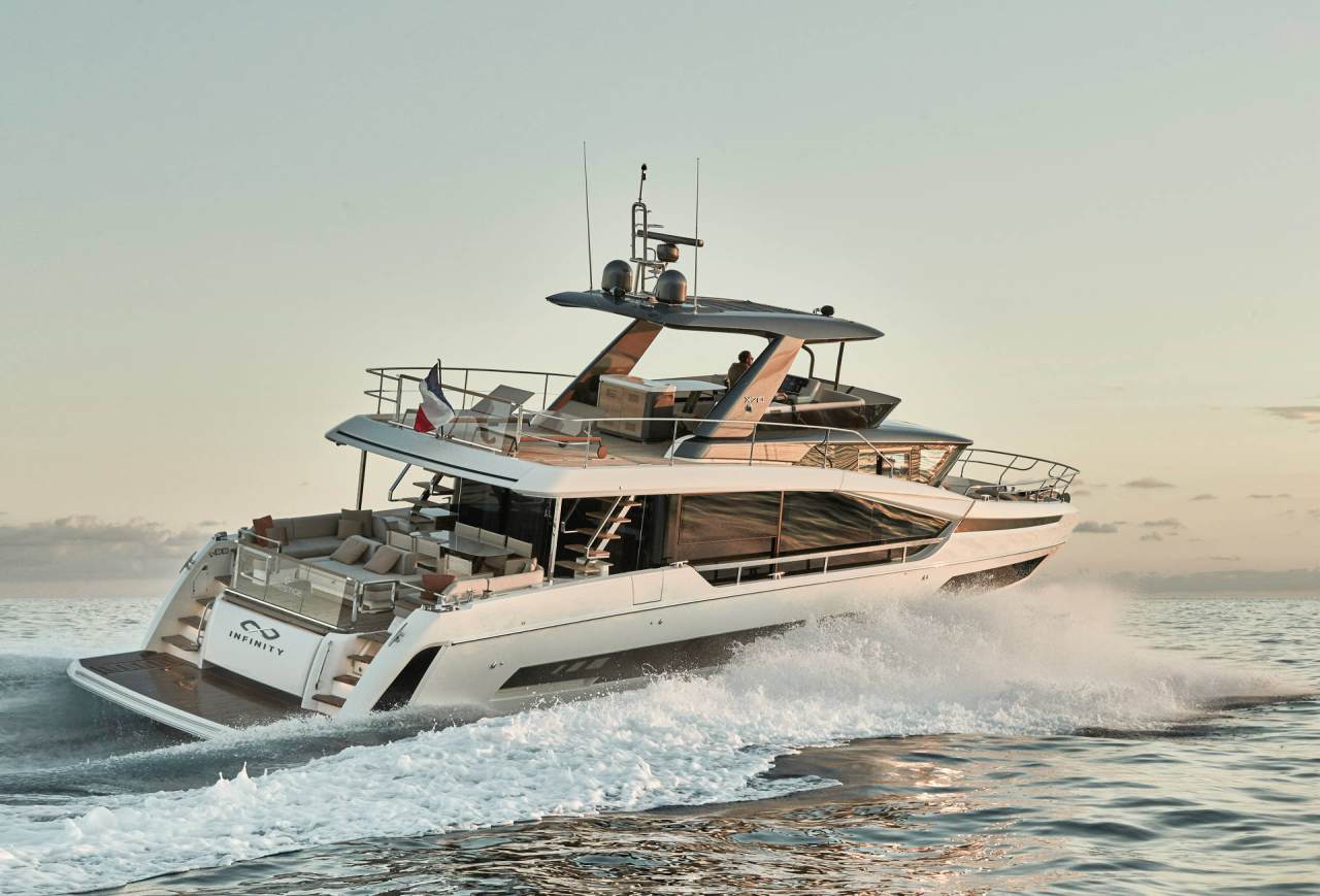 Prestige X70 running at sunset