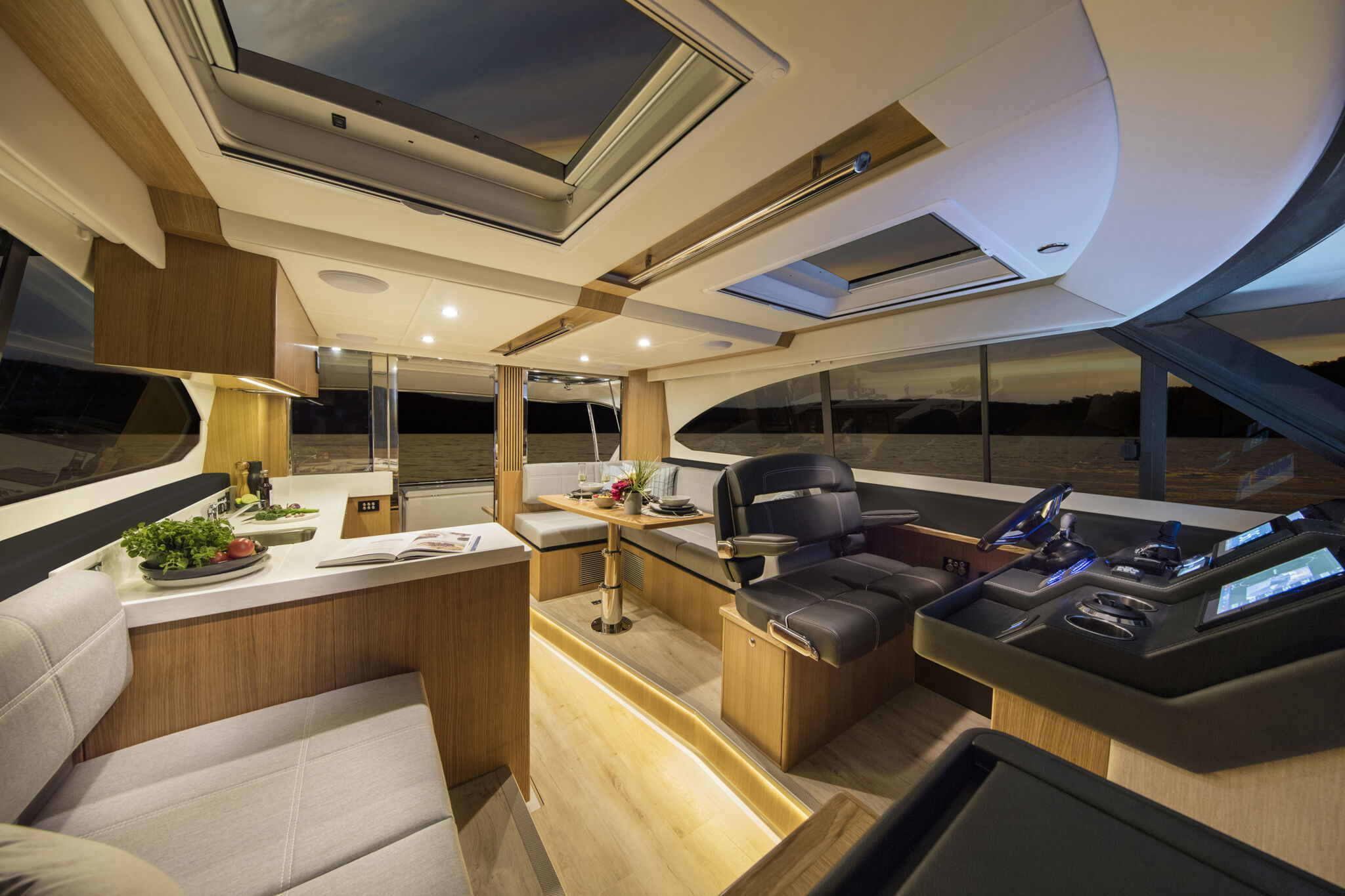 Riviera 395 SUV – Riviera 395 SUV Saloon 01 Satin Oak Timber Finish 01