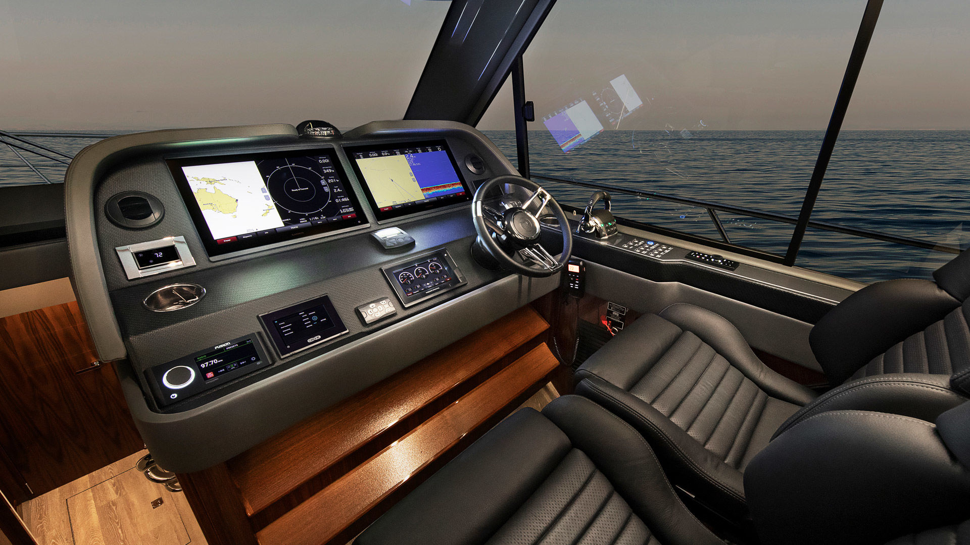Riviera 505 SUV – Riviera 505 SUV Helm 01 Gloss Walnut Timber Finish