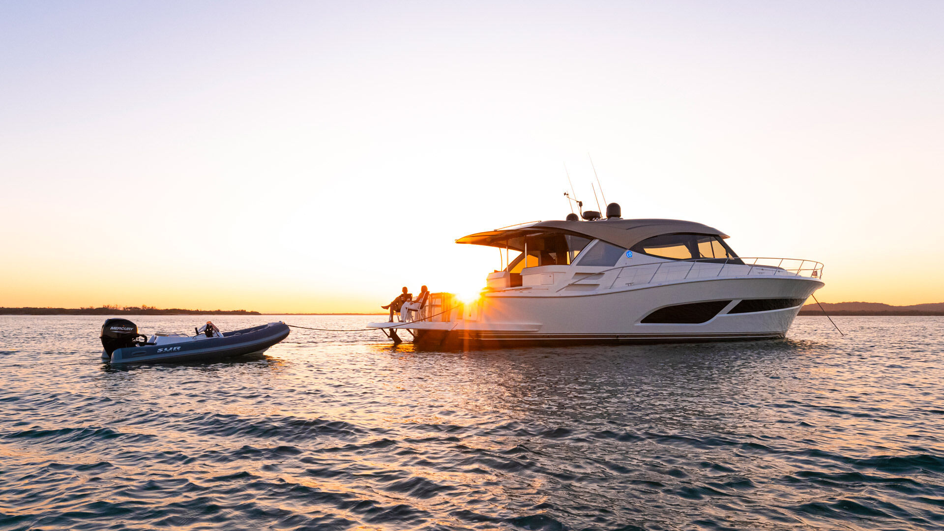 Riviera 585 SUV – Riviera 585 SUV Anchored Sunset 03