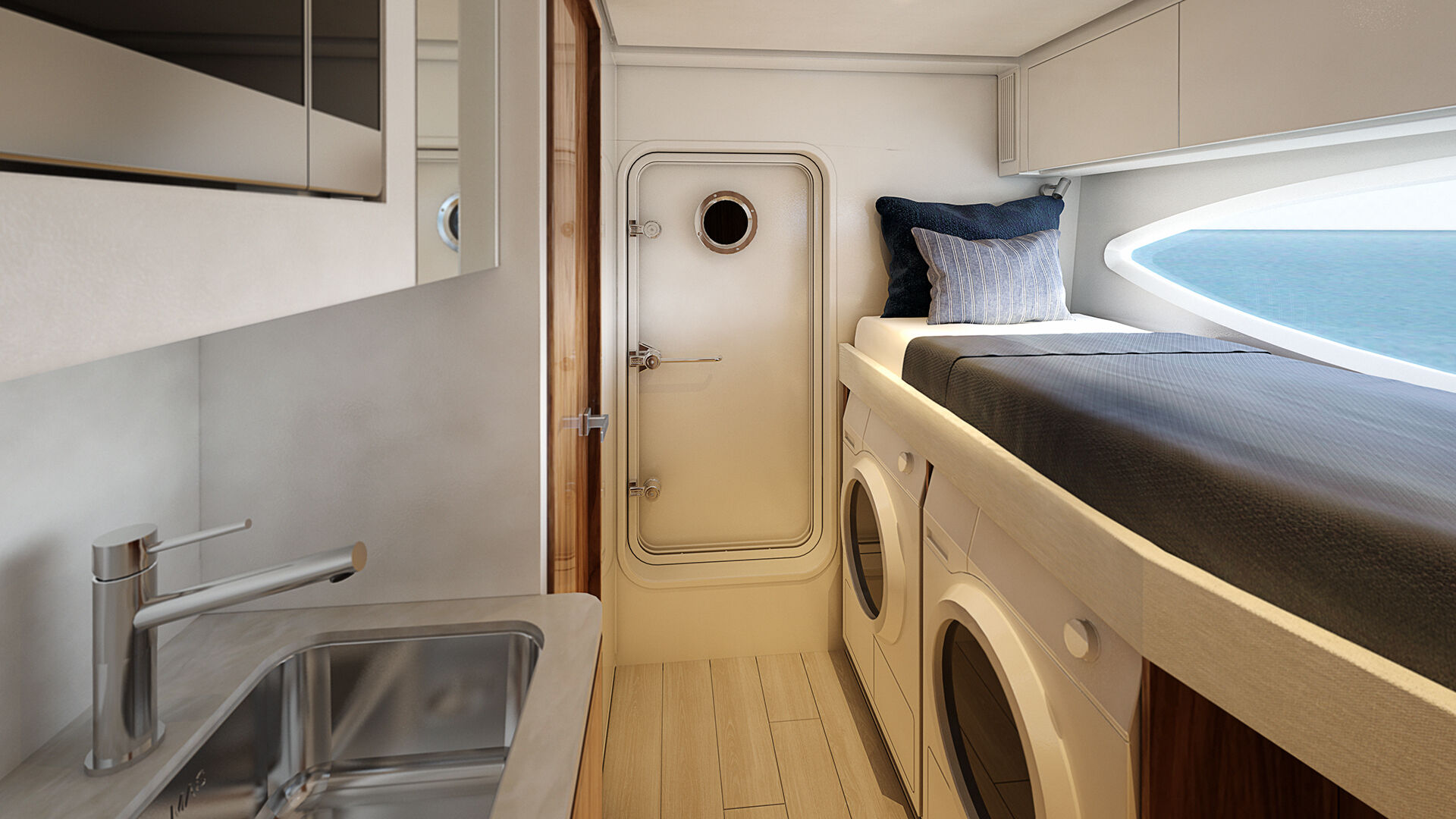 Riviera 6800 SY – Riviera 6800 Sport Yacht Platinum Edition Crew Cabin 01 R