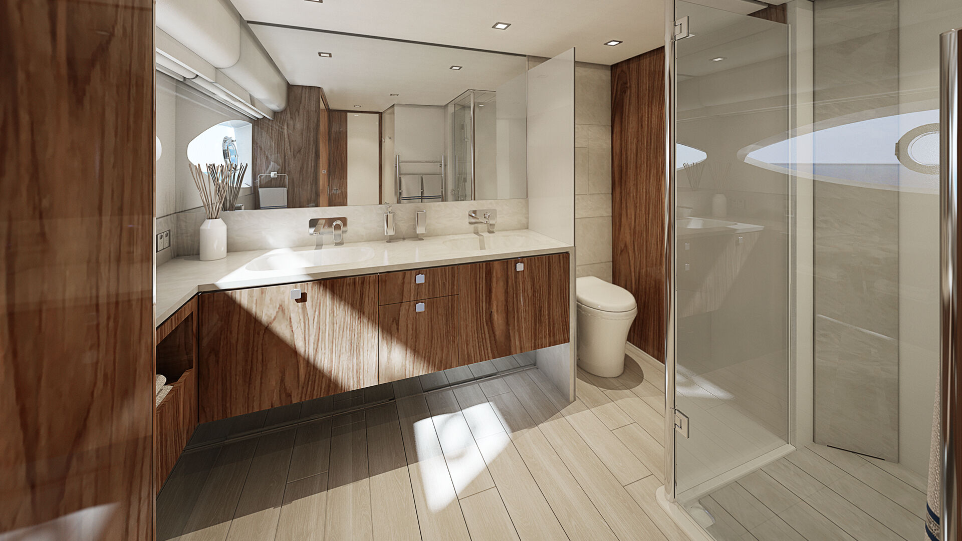 Riviera 6800 SY – Riviera 6800 Sport Yacht Platinum Edition Master Ensuite 01 R