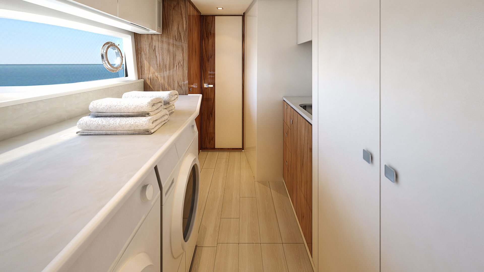 Riviera 6800 SY – Riviera 6800 Sport Yacht Platinum Edition Utility Room 01 R