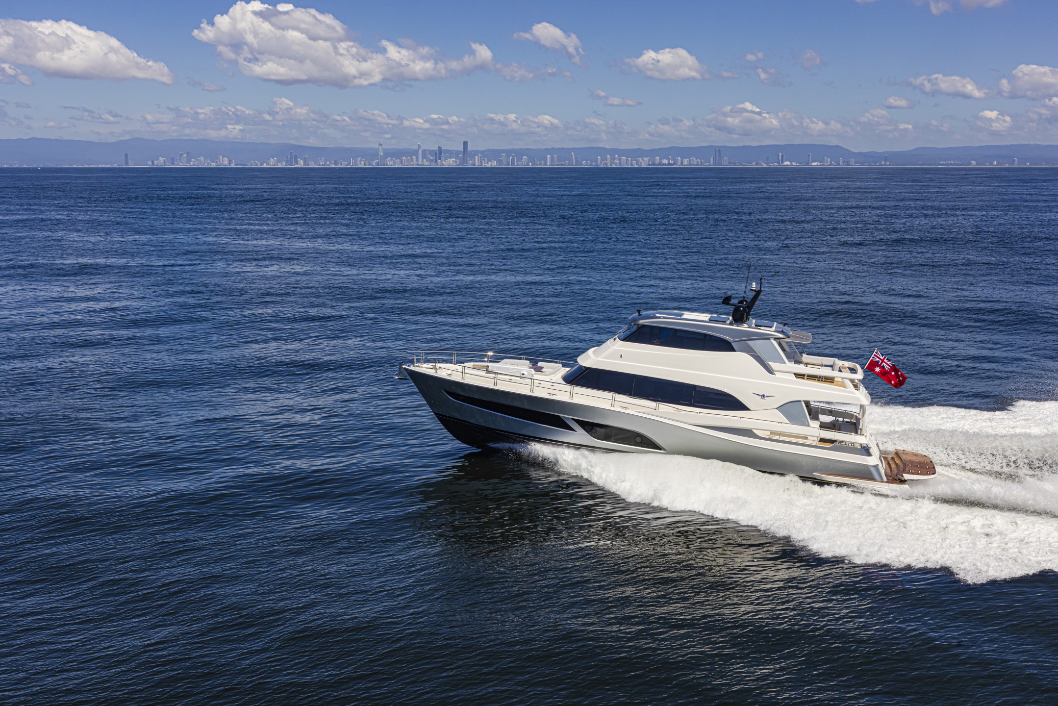 Riviera 78 Motor Yacht running shot
