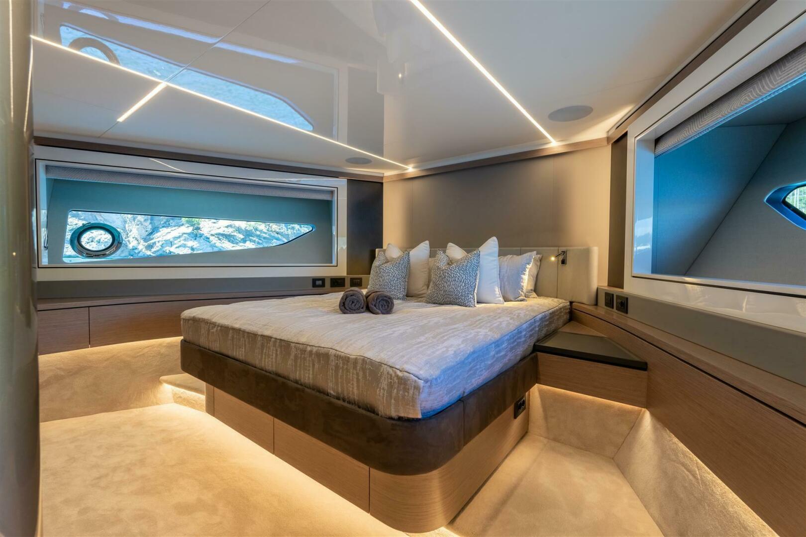 90 Ocean Enclosed — night lighting exterior