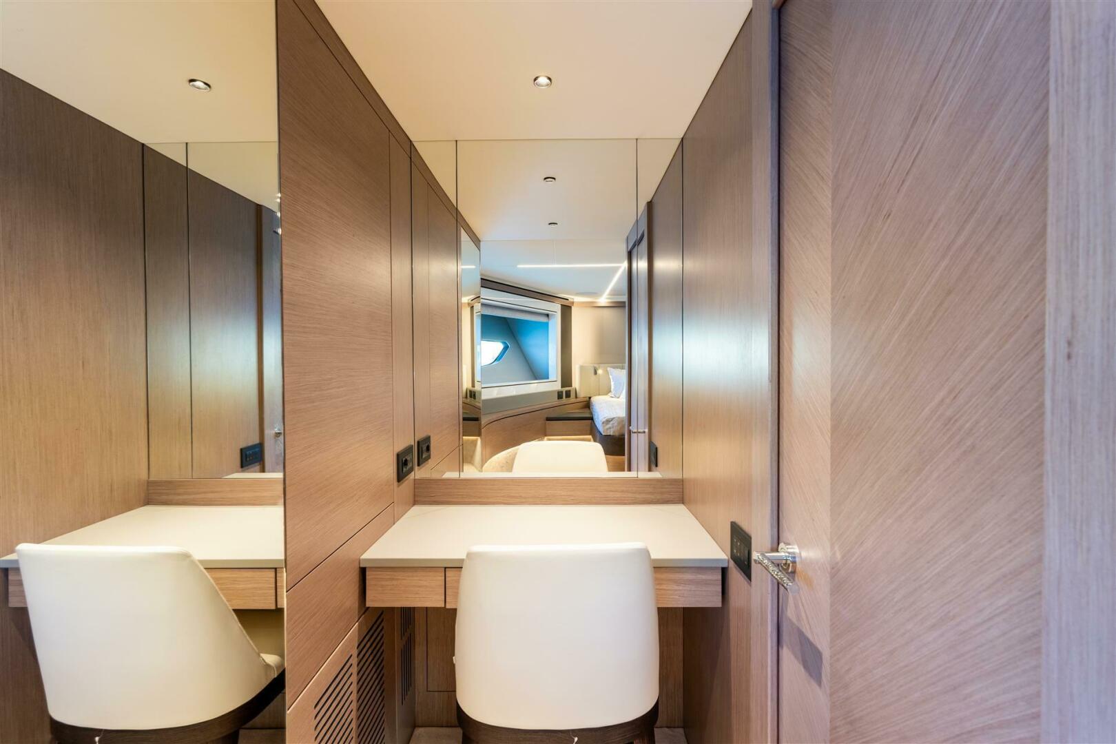 90 Ocean Enclosed — marina dockside