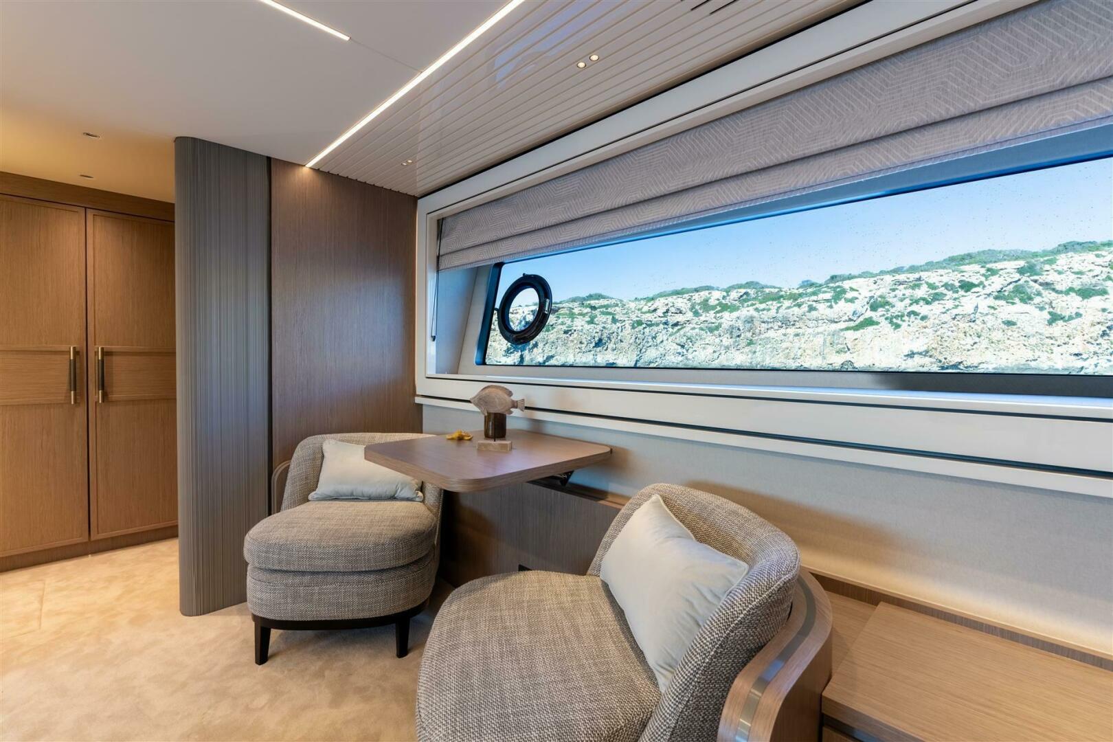 90 Ocean Enclosed — galley area