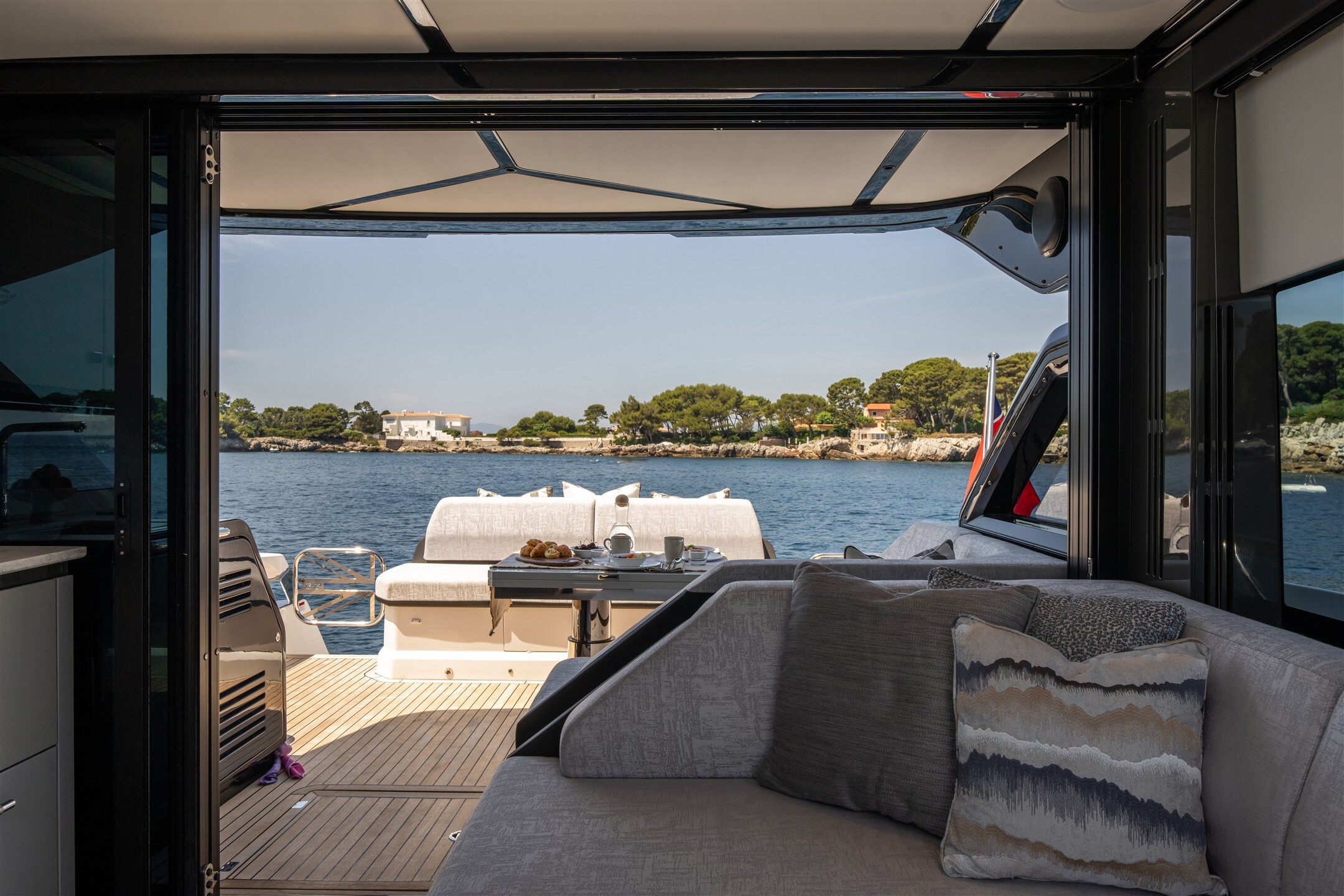 Predator 55 — aft deck lounge