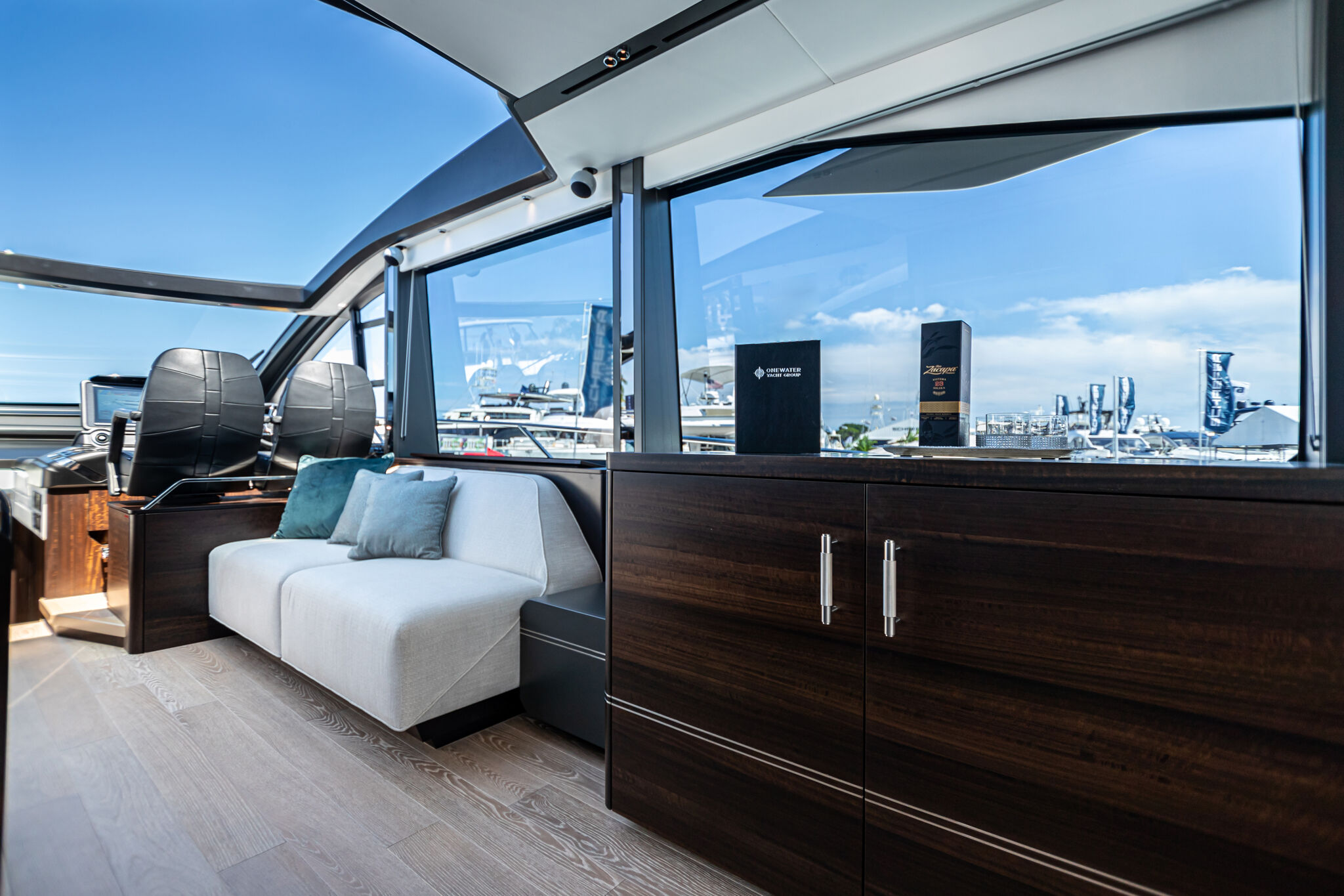 Predator 65 — starboard profile running, golden light