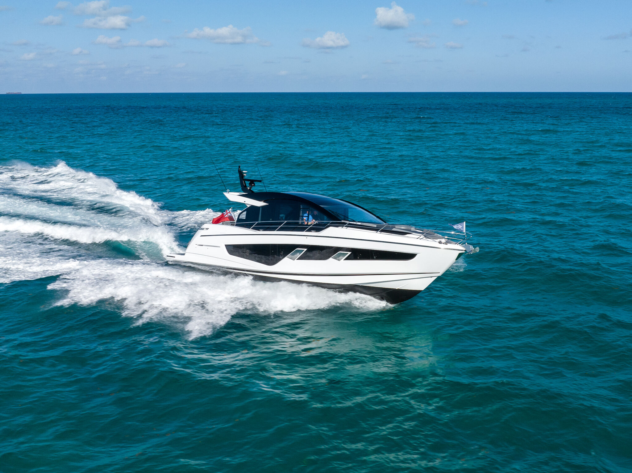 Predator 65 — tender garage interior, Williams 345 SportJet, flat floor